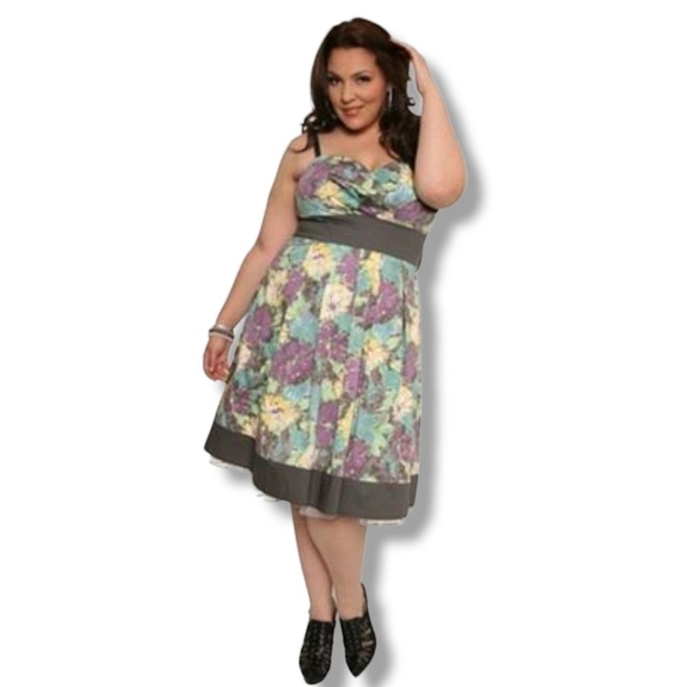 Torrid Vintage floral rockabilly pinup dress size 26